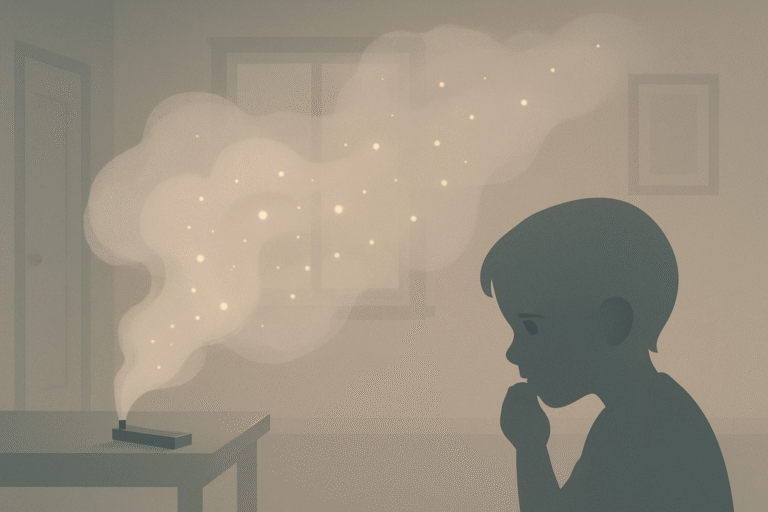 Indoor vape aerosol exposure