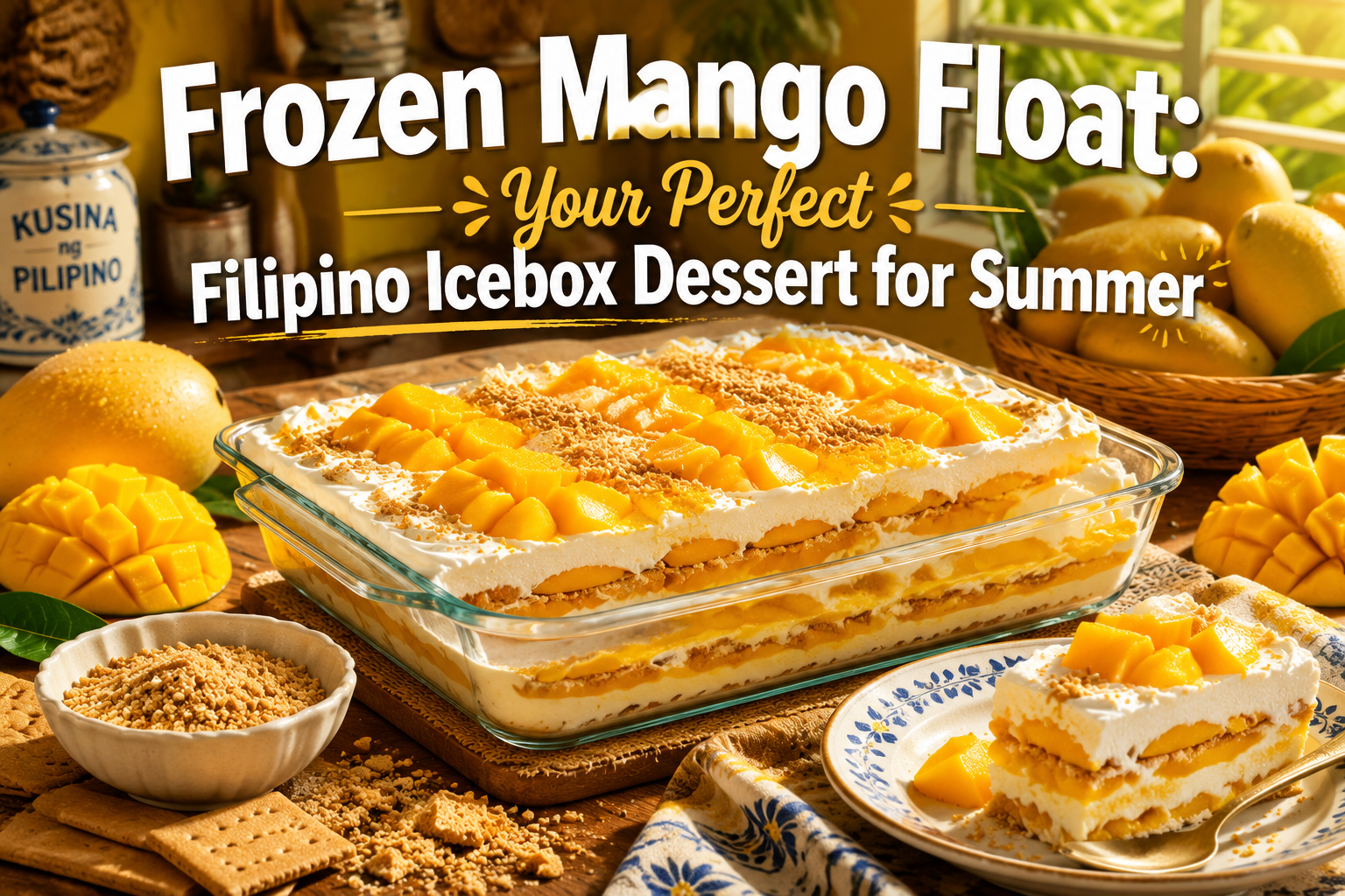 Frozen Mango Float: Your Perfect Filipino Icebox Dessert for Summer