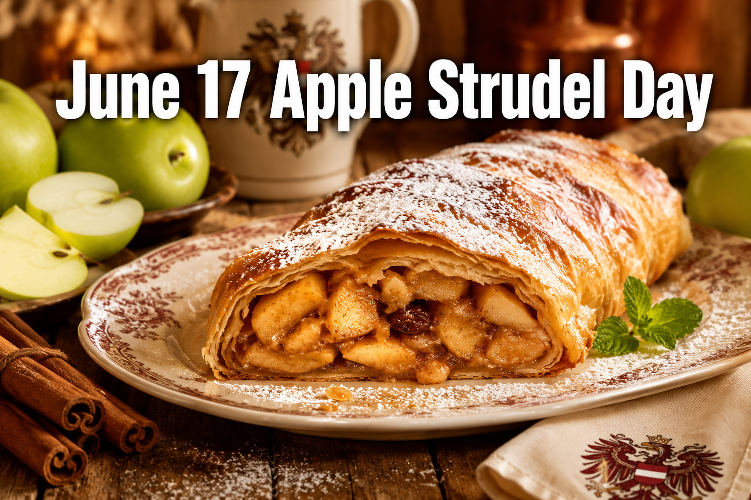 June 17 Apple Strudel Day