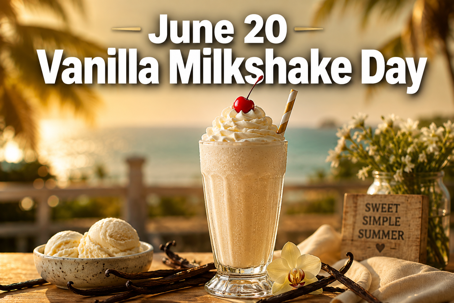 June 20 Vanilla Milkshake Day