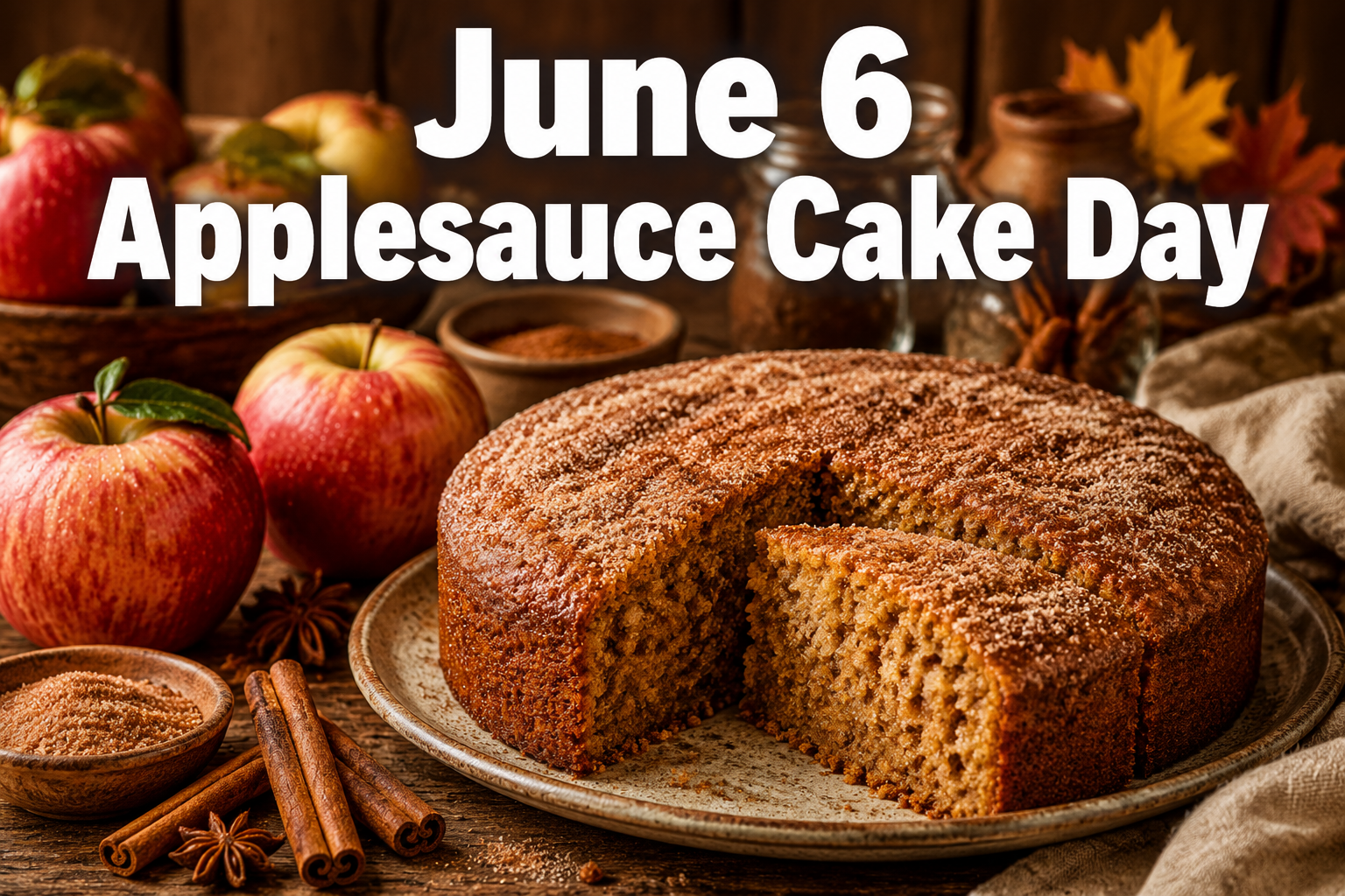 June 6 Applesauce Cake Day