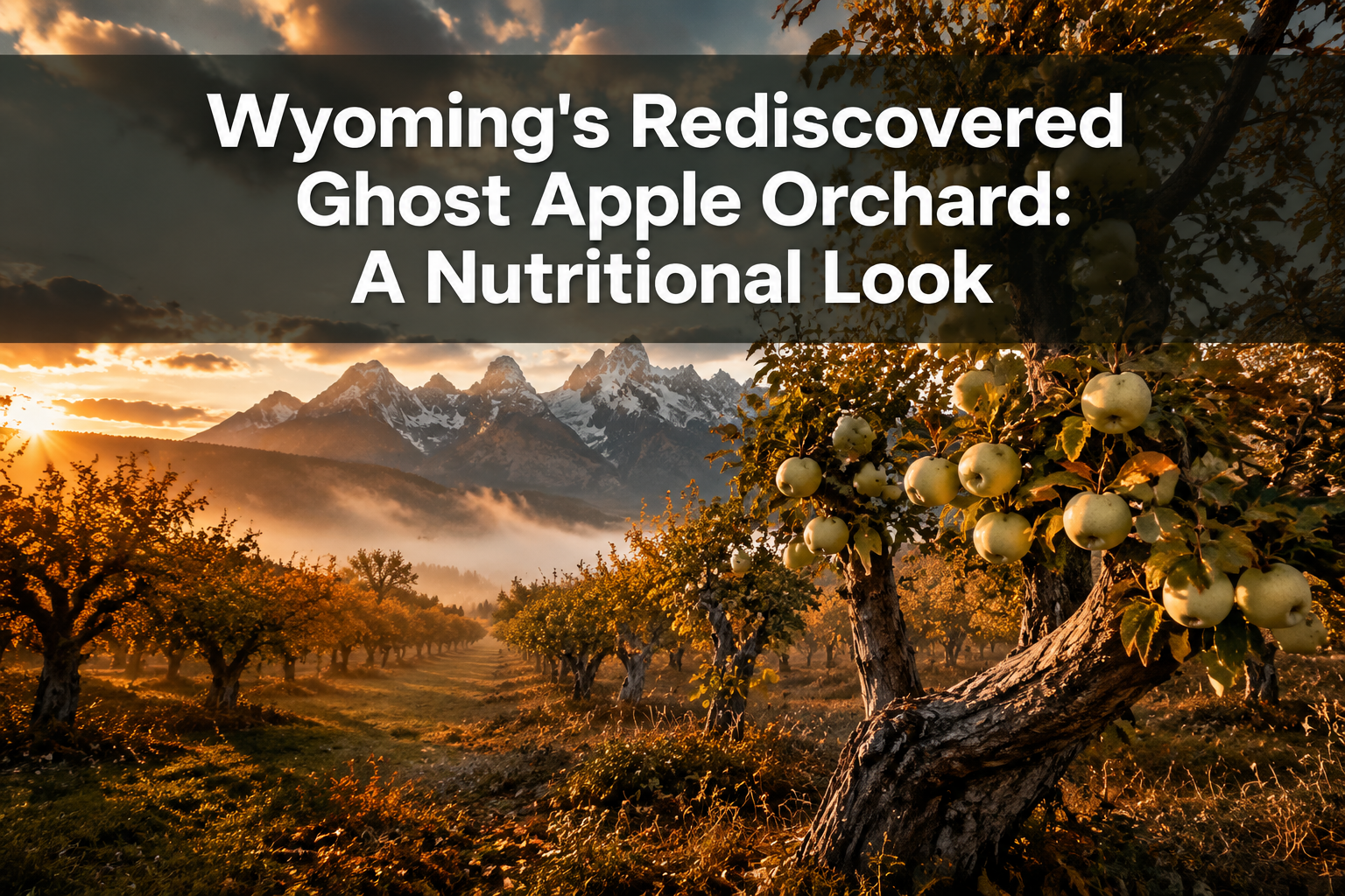 Wyoming's Rediscovered Ghost Apple Orchard: A Nutritional Look
