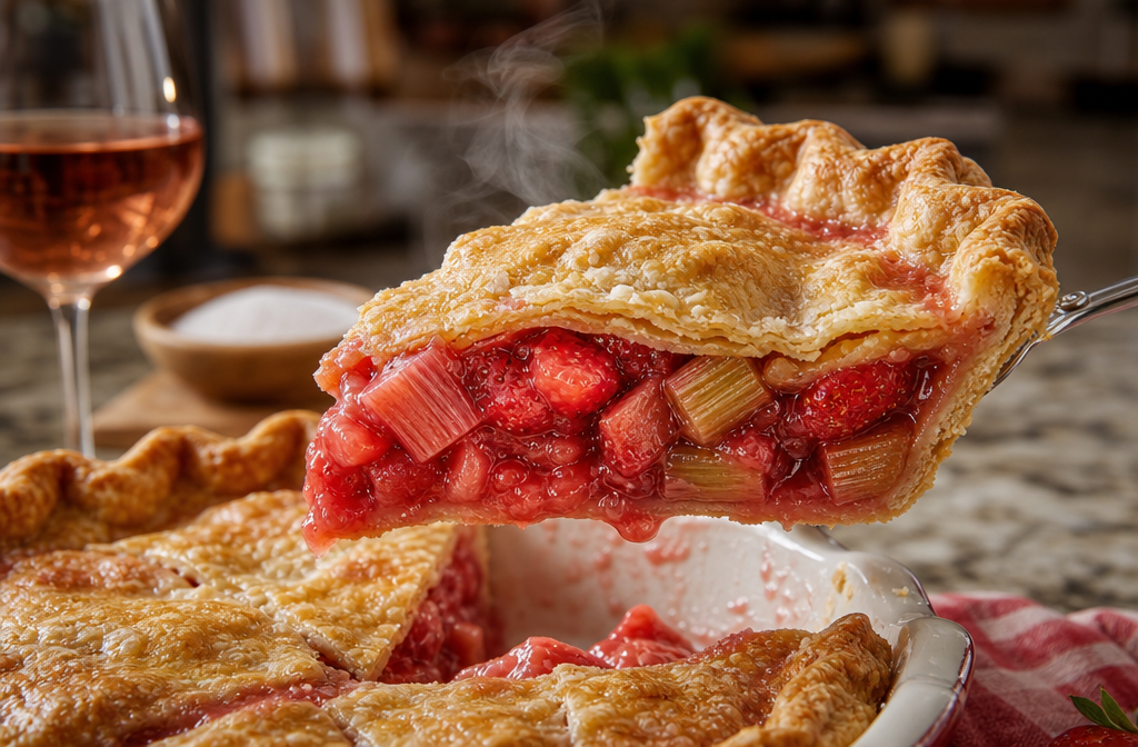 Difference Between Strawberry Rhubarb Pie and Strawberry Pie