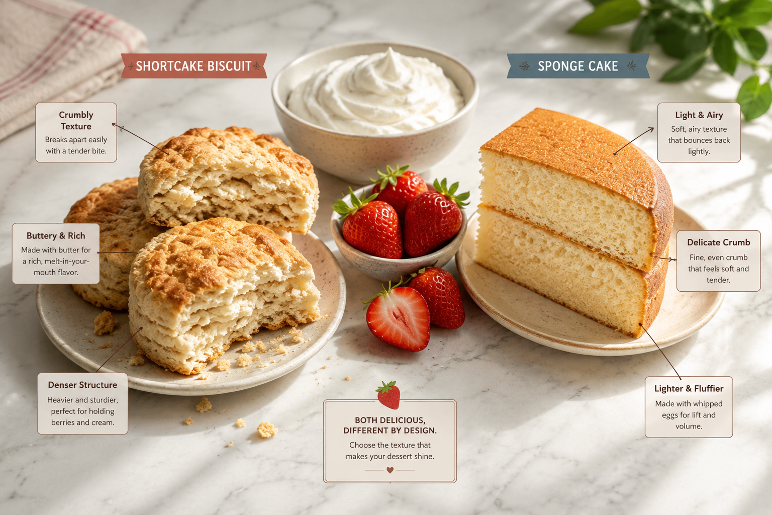 What Is the Difference Between Shortcake and Regular Cake?
