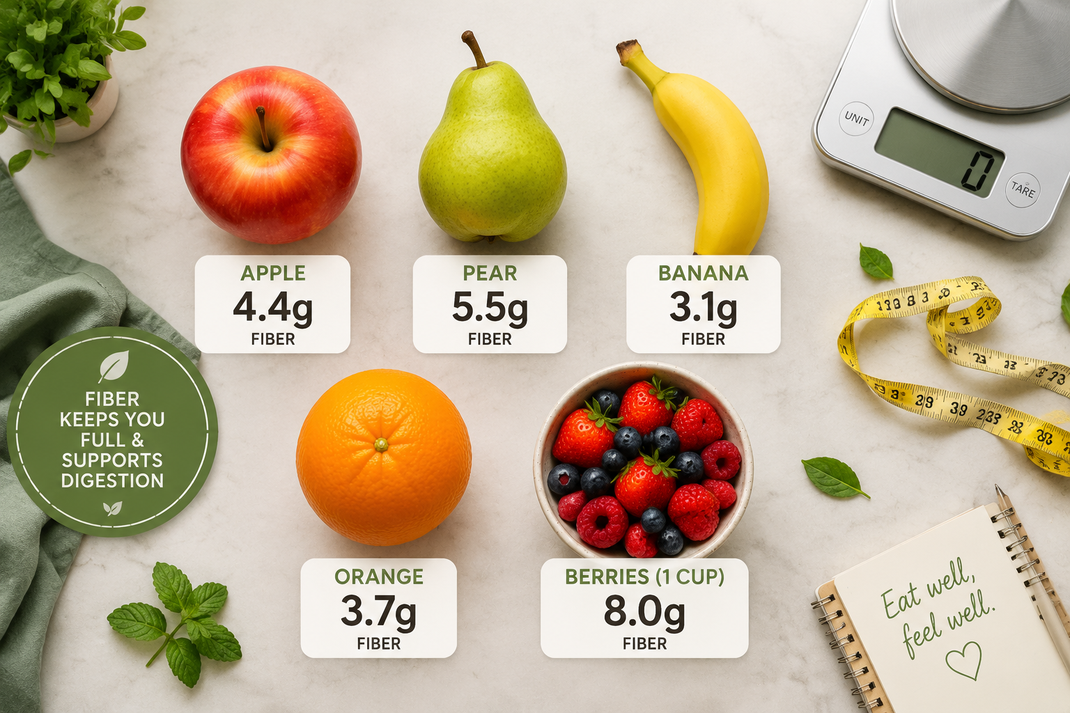 How Does Apple Fiber Compare to Other Fruits?