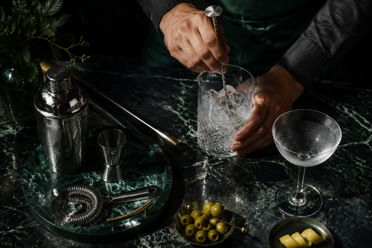 How Do Professional Bartenders Make the Perfect Dry Martini?