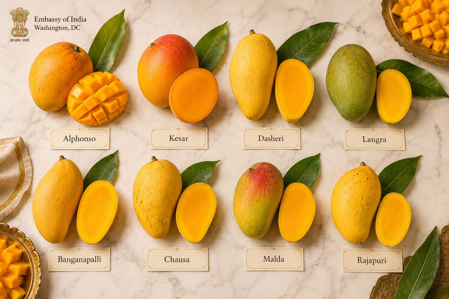 What Types of Mangoes Are Featured at the Indian Embassy Festival?