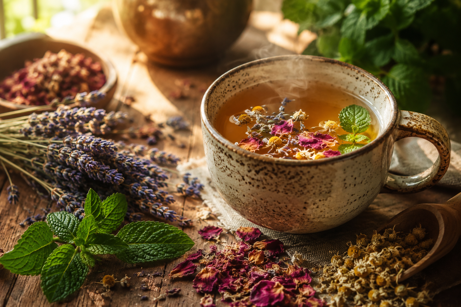 An Organic Herbal Tea Blend
