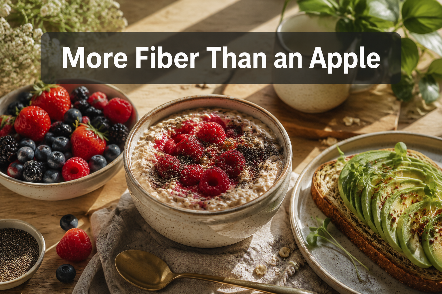 Breakfast Foods with More Fiber Than an Apple: What to Eat This July