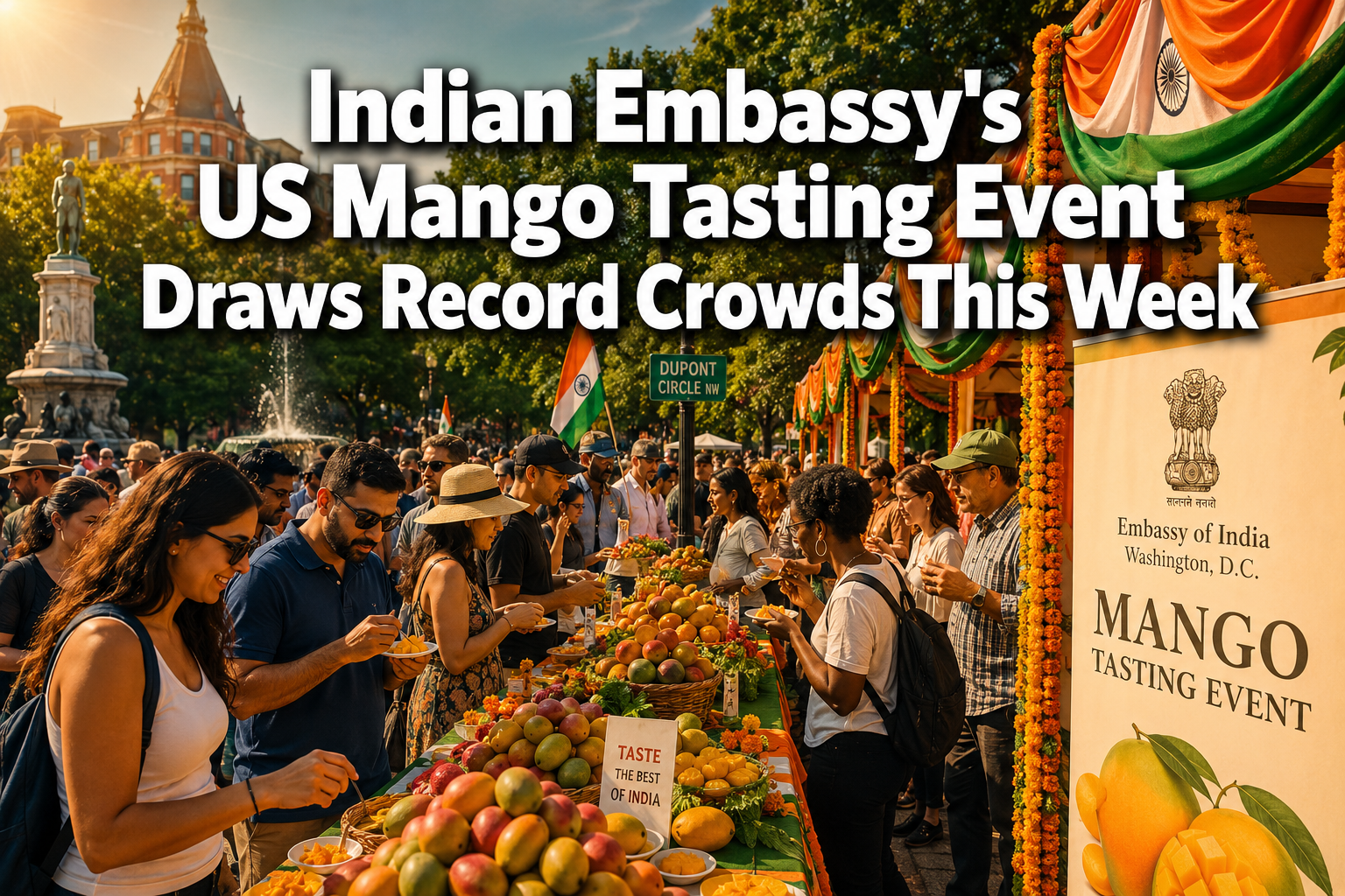 Indian Embassy's US Mango Tasting Event Draws Record Crowds This Week