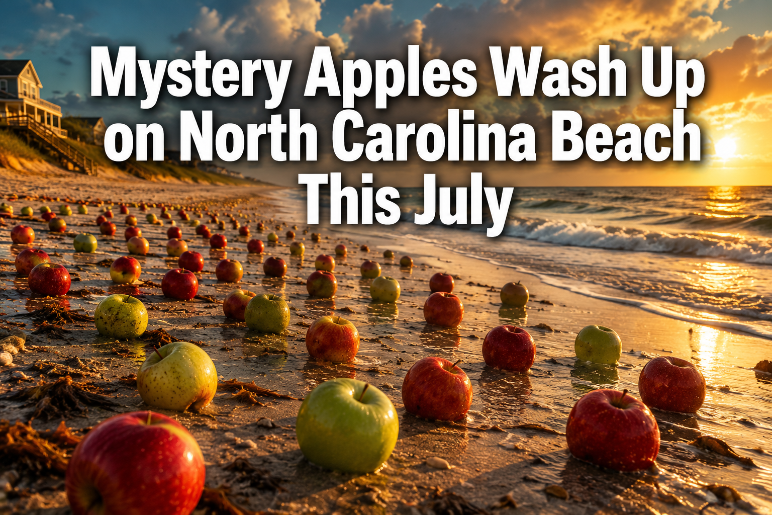Mystery Apples Wash Up on North Carolina Beach This July