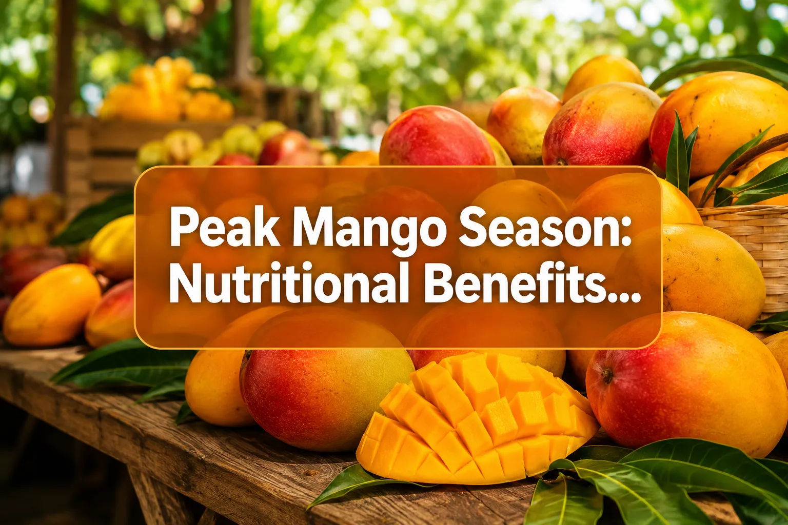 Peak Mango Season: Nutritional Benefits and How to Enjoy This July