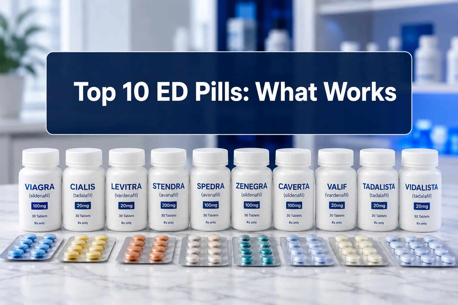 Top 10 Pills for Erectile Dysfunction: What Actually Holds Up in Practice