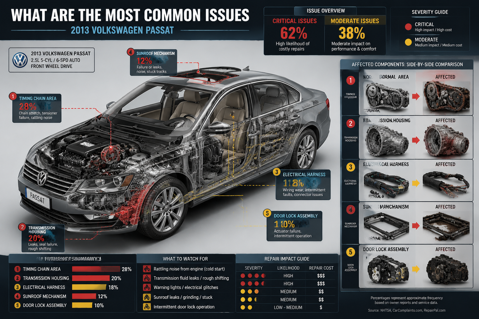 2013 Passat Transmission Problems and Reliability