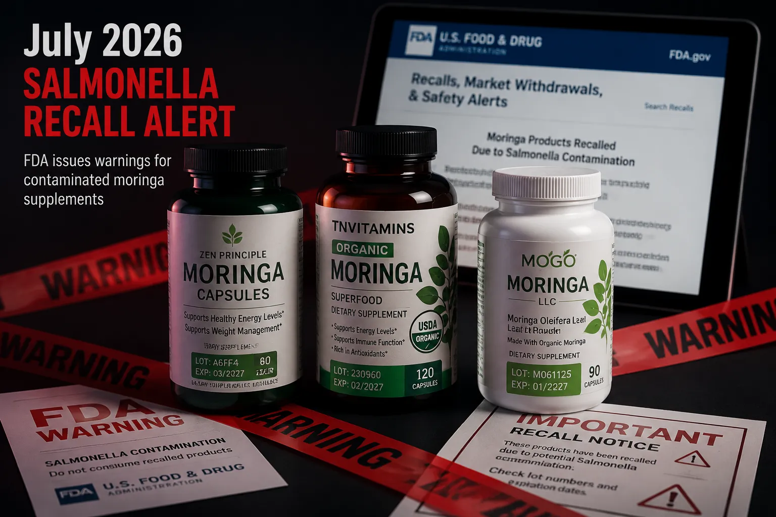 Moringa Powder Recalled Again Due to Salmonella: Which Brands Are Affected in 2026